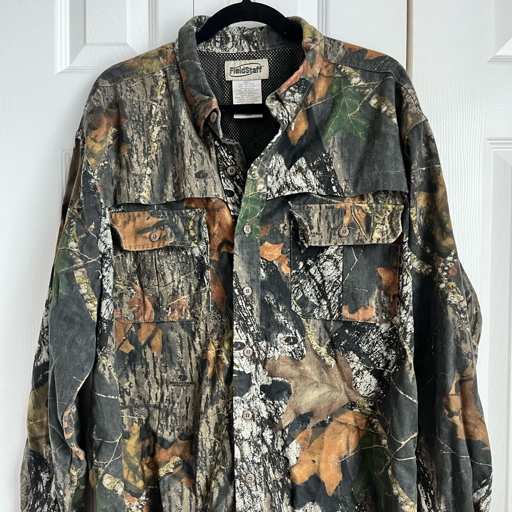 Mossy Oak Field Staff Long Sleeve Camo Shirt